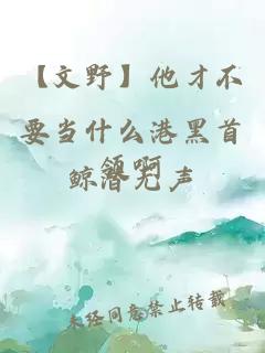 【文野】他才不要當(dāng)什么港黑首領(lǐng)啊