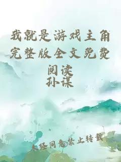 我就是游戲主角完整版全文免費(fèi)閱讀