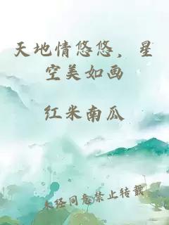 天地情悠悠，星空美如畫