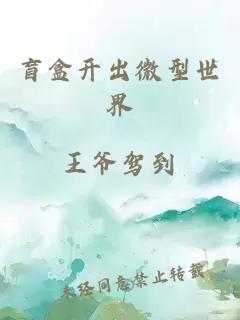 盲盒開出微型世界